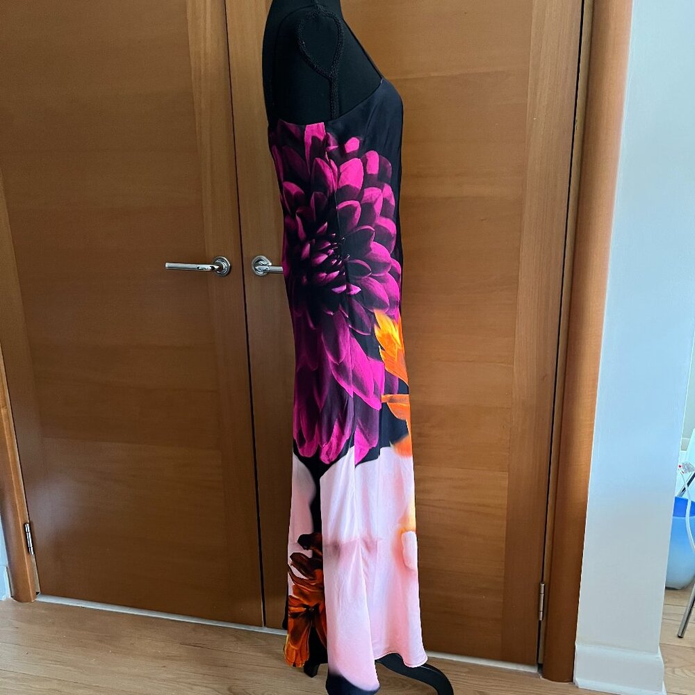 Farm Rio Floral Satin Slip Dress in Med NWT - Picture 7 of 9